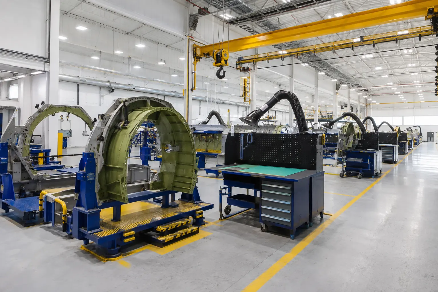 Aerospace Manufacturing Facility Construction across Markham property by Ardenvale Construction