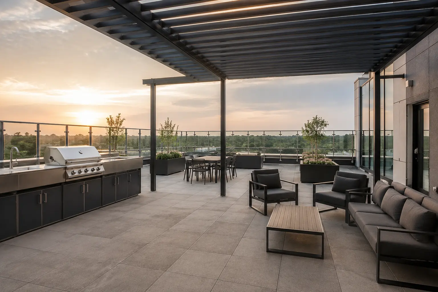 Where amenity patio and rooftop construction is needed in Markham by Ardenvale Construction