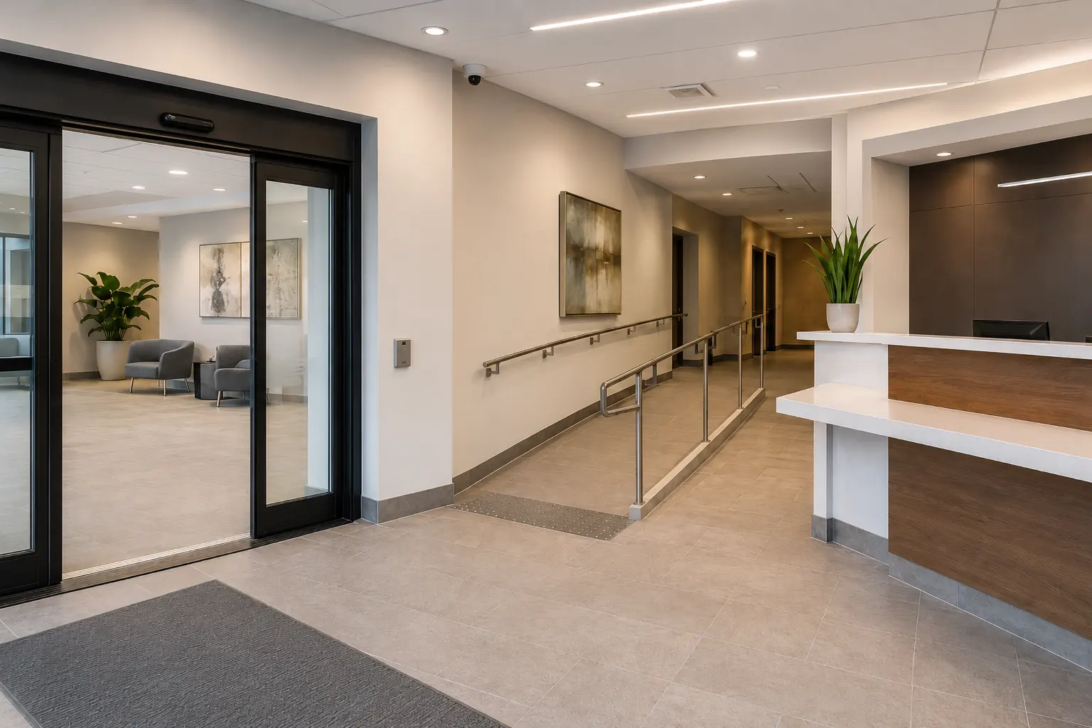 AODA Accessibility Retrofits across Brooklin property by Ardenvale Construction