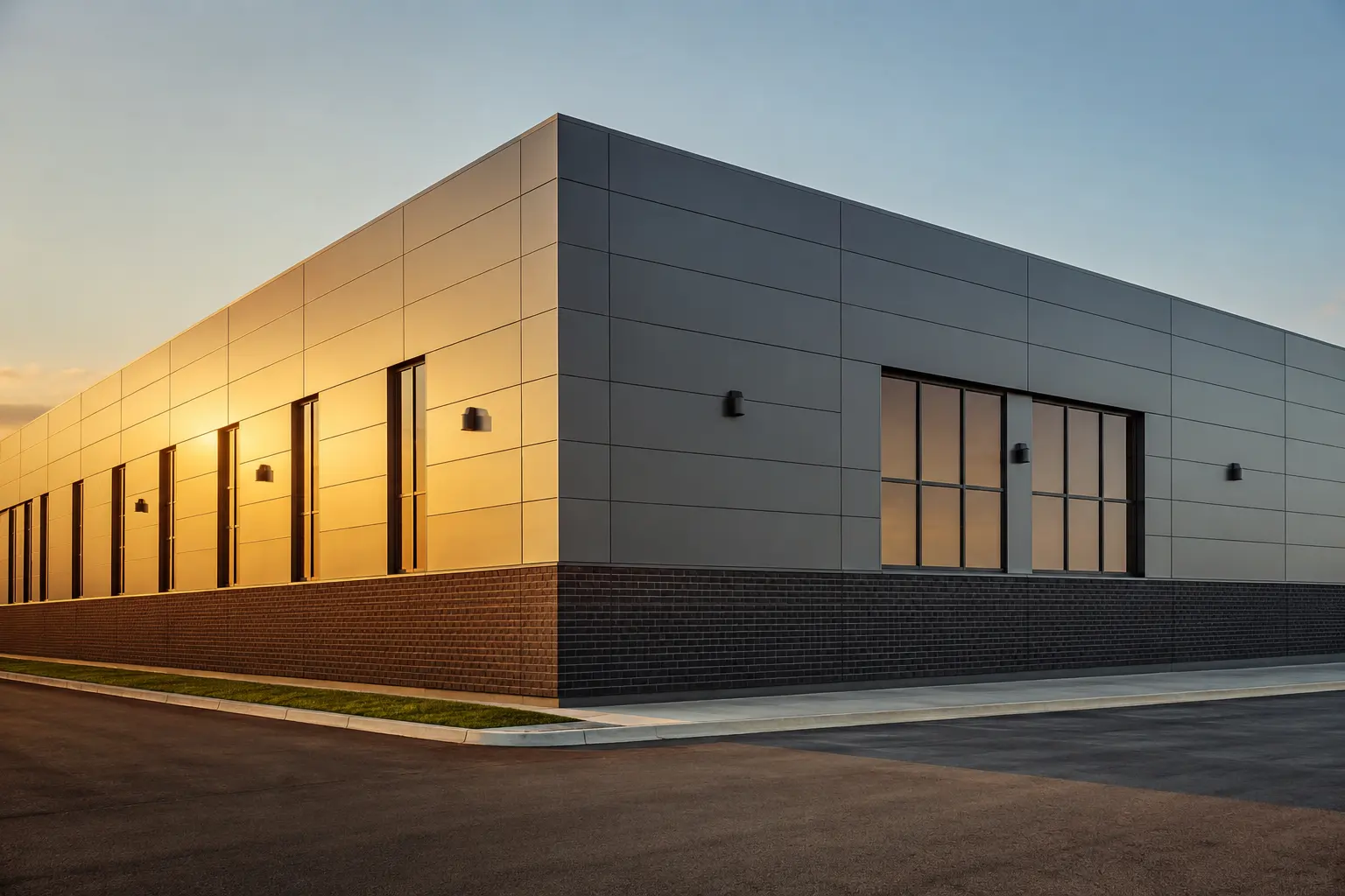 Completed Commercial Cladding installation by Ardenvale Construction