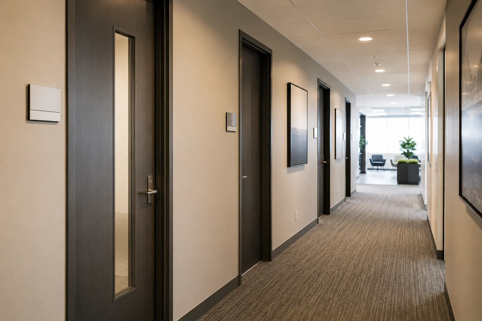 Commercial Drywall and Steel Stud across Brooklin property by Ardenvale Construction