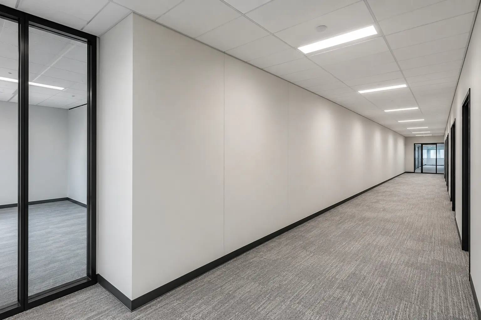 Commercial Drywall and Steel Stud in Brooklin, Ontario, completed by Ardenvale Construction