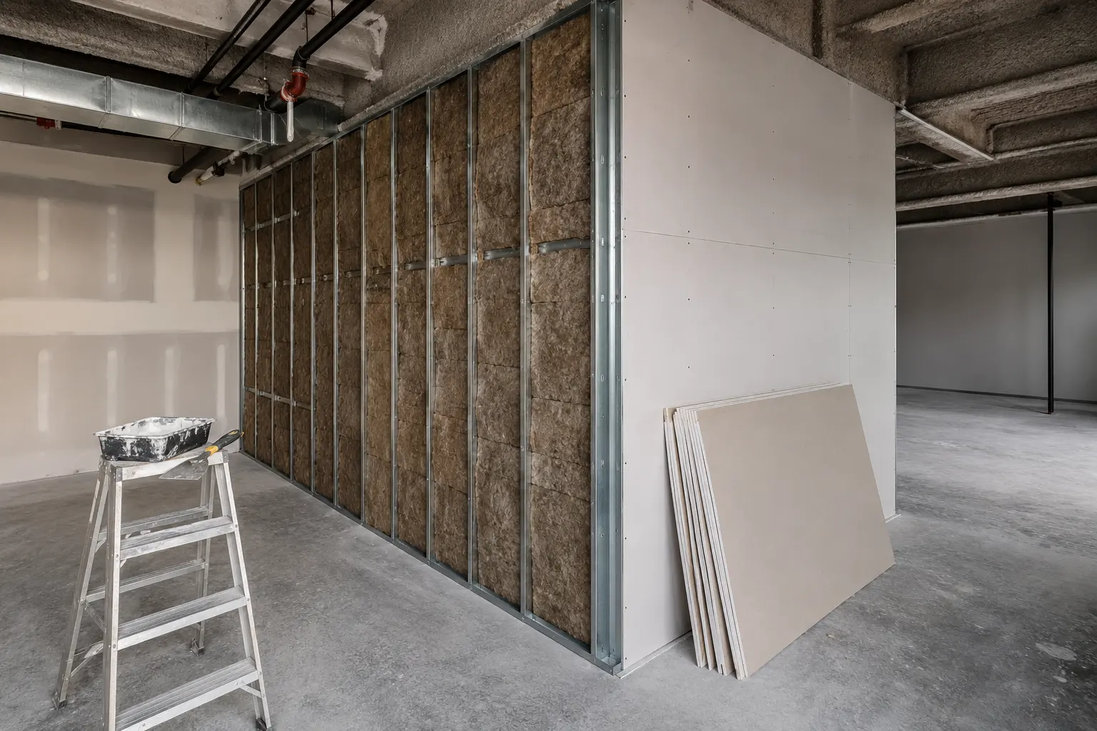 The Brooklin market for commercial drywall and steel stud by Ardenvale Construction