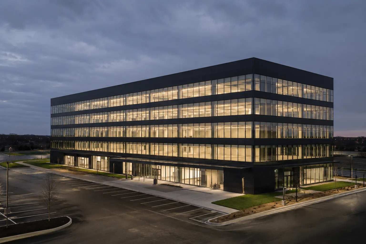 Where commercial glazing is needed in Brooklin by Ardenvale Construction