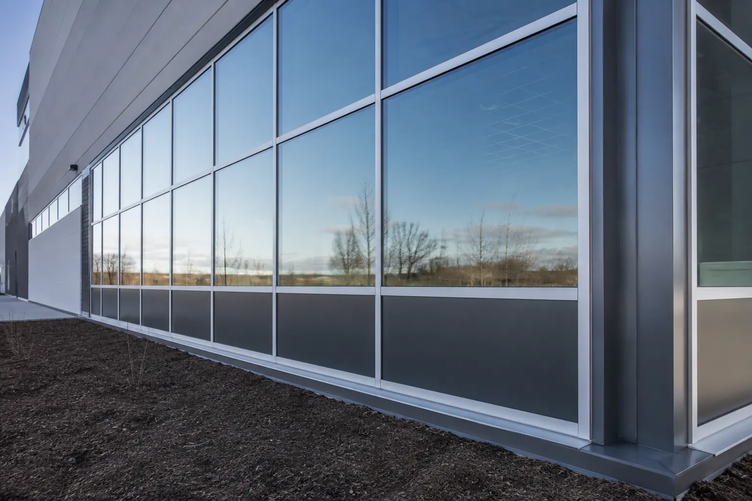 Commercial Glazing in Brooklin being built and completed on site by Ardenvale Construction