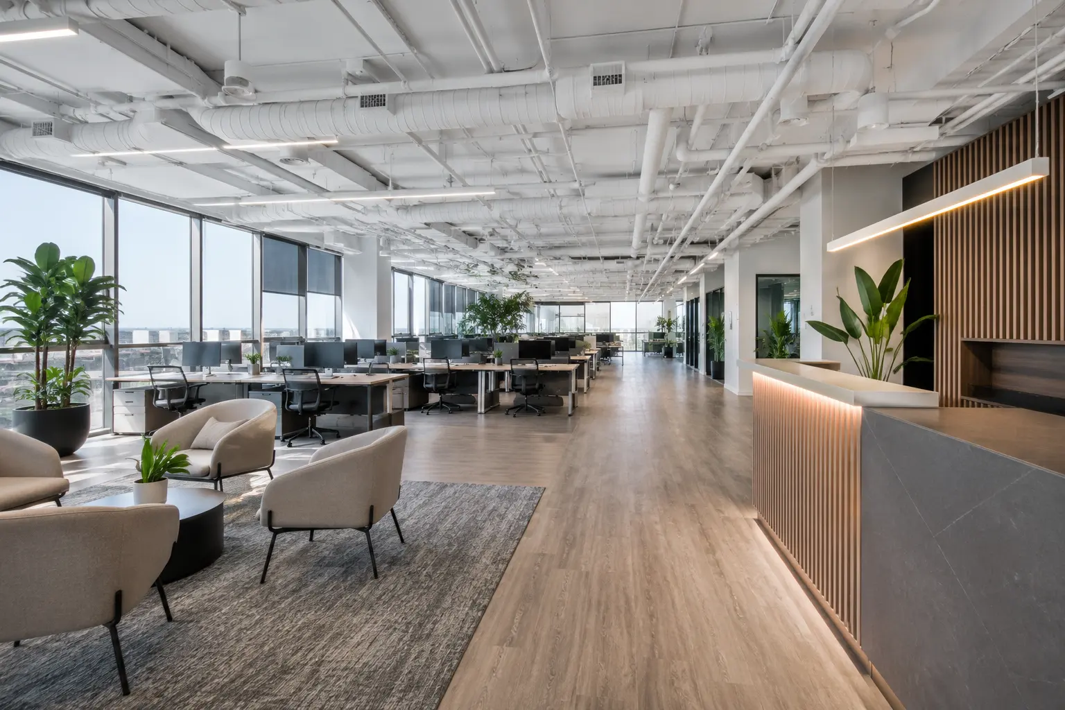 Commercial Interior Renovation across Markham property by Ardenvale Construction