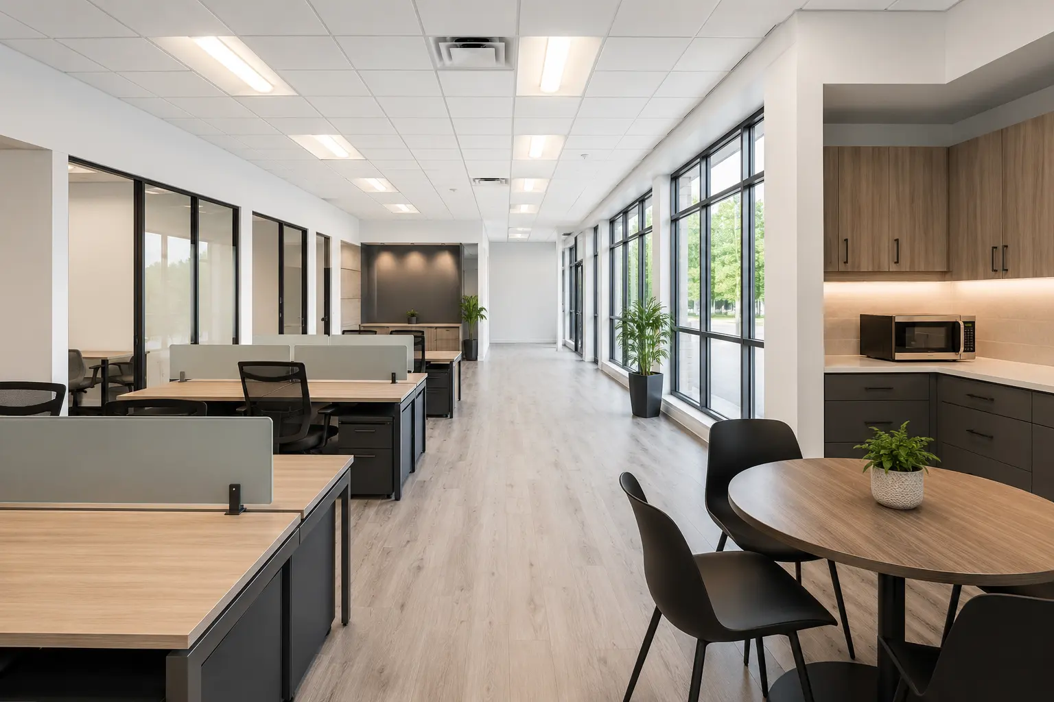Commercial Renovation across Brooklin property by Ardenvale Construction