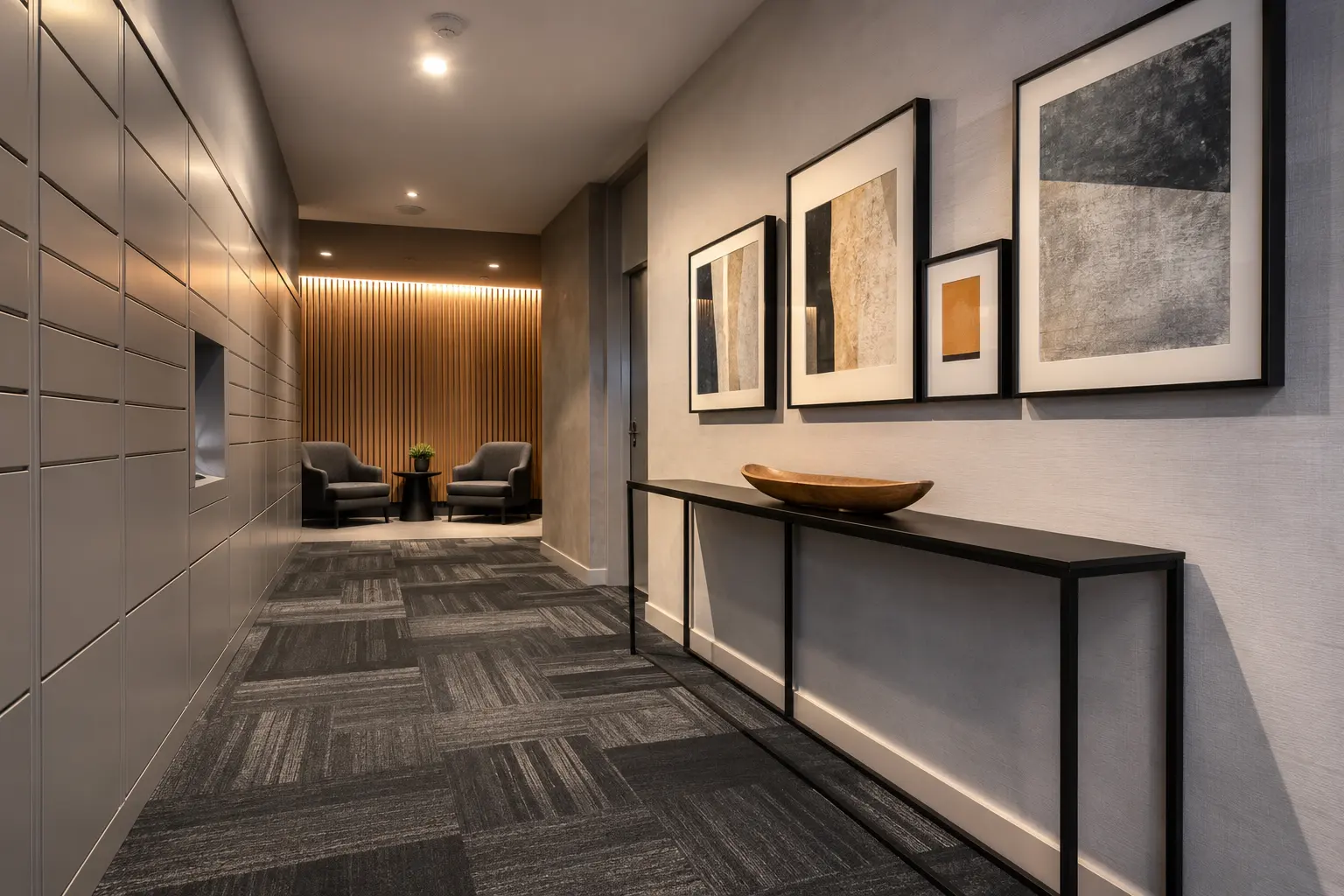 Condo Common Area Renovation in Maple being built and completed on site by Ardenvale Construction