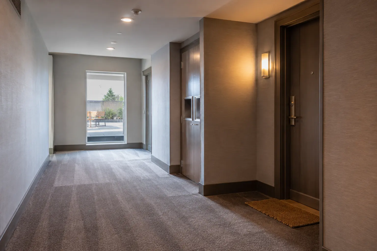 Condo Corridor Renovation across Maple property by Ardenvale Construction