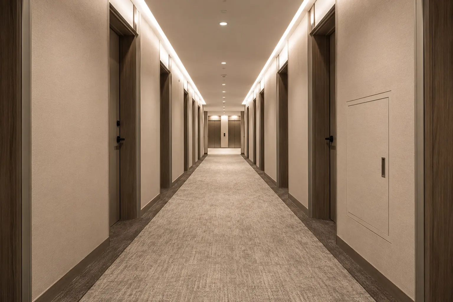 Condo Corridor Renovation being built and completed on site by Ardenvale Construction