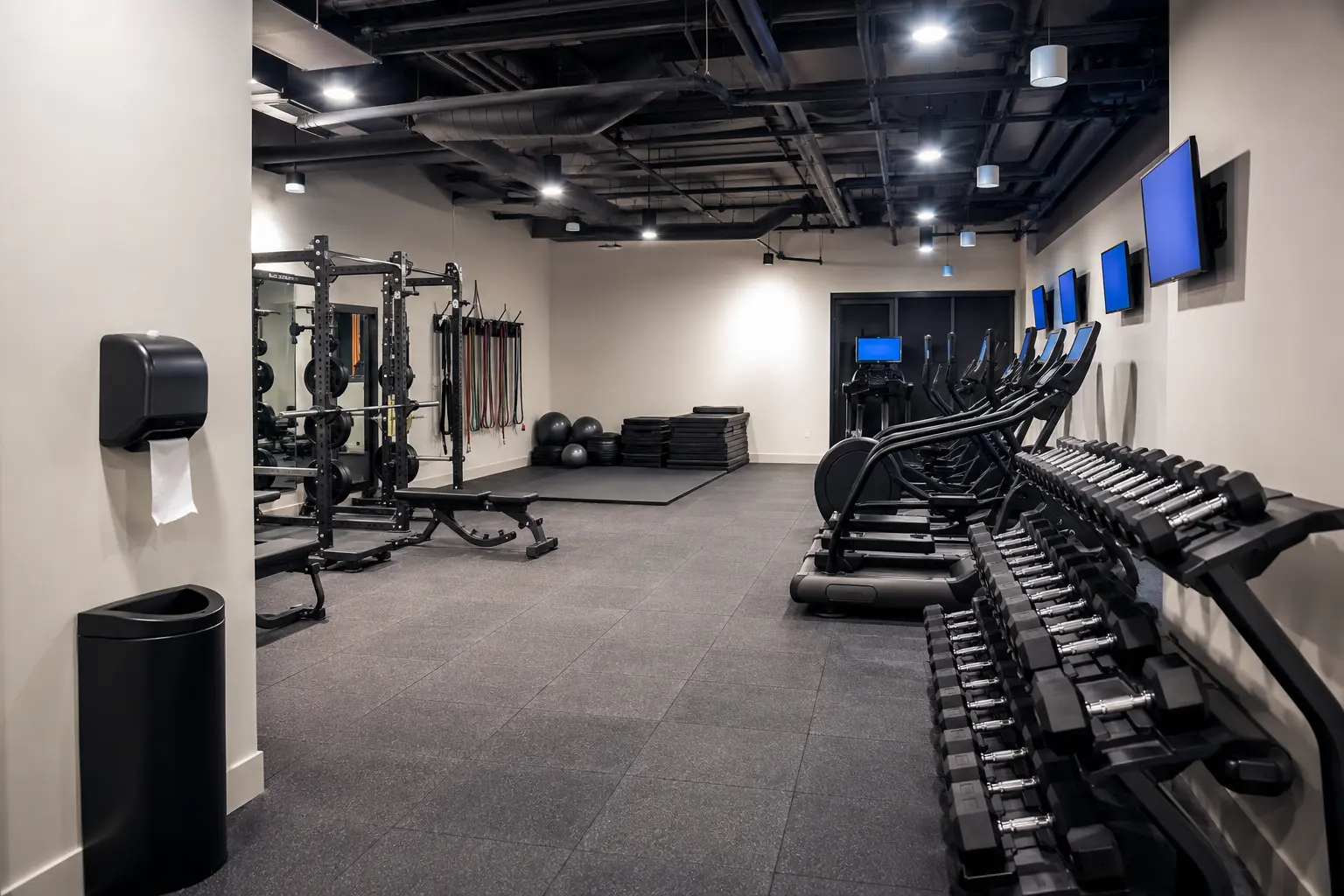 Condo Gym and Fitness Room Construction across Halton Hills property by Ardenvale Construction