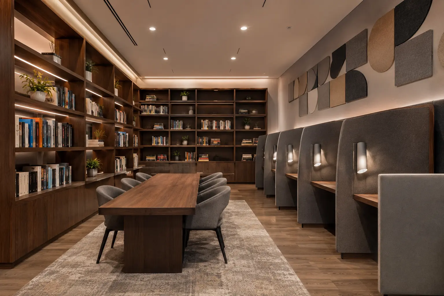 Condo Library and Study Room Buildout in Maple, Ontario, completed by Ardenvale Construction