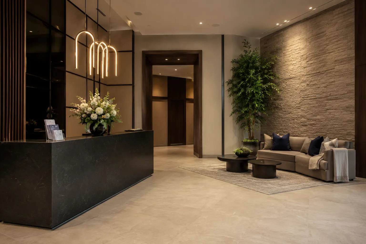 Condo Lobby Renovation across Bolton property by Ardenvale Construction