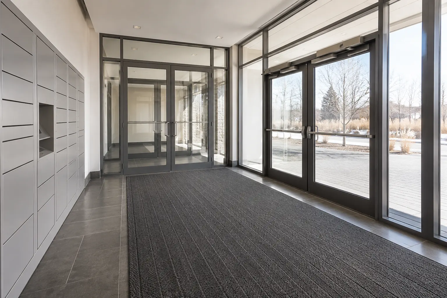 Where condo vestibule renovation is needed in Pickering by Ardenvale Construction