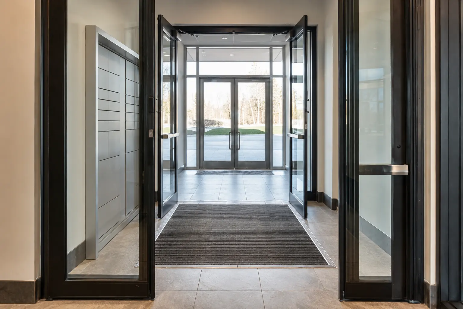 Condo Vestibule Renovation in Pickering being built and completed on site by Ardenvale Construction
