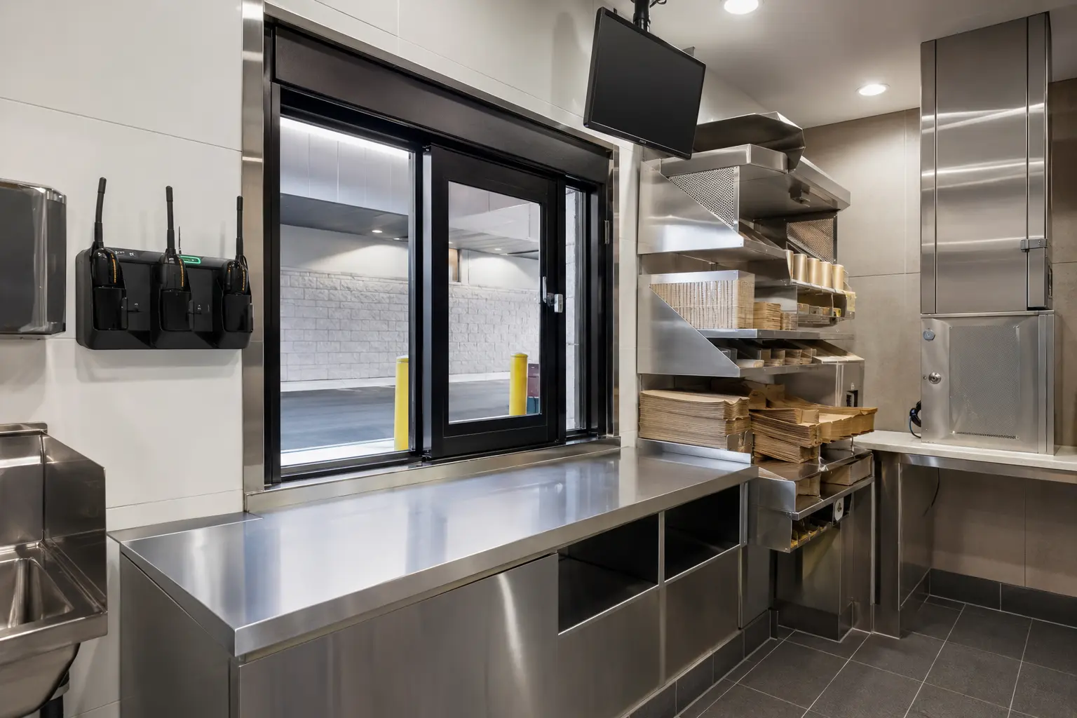 Drive Thru Construction across Dundas property by Ardenvale Construction