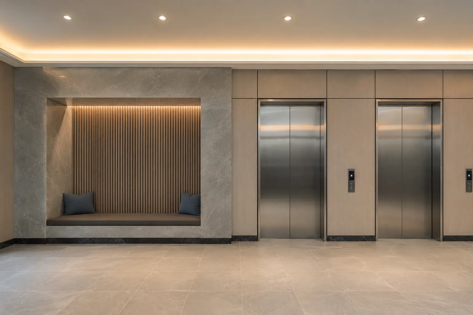 Where elevator lobby and surround renovation is needed in Markham by Ardenvale Construction