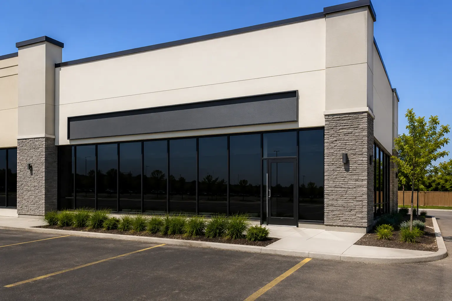 Fitness Studio Buildout in Downsview, Ontario, completed by Ardenvale Construction