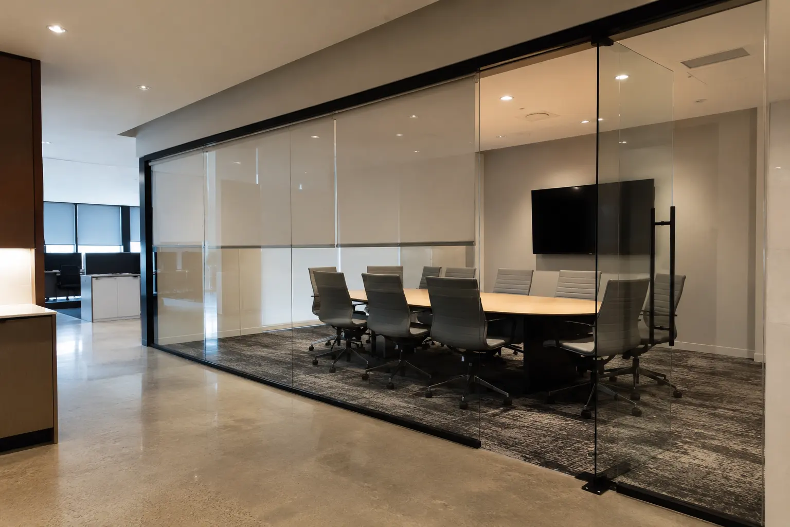 Glass Partitions across Aurora property by Ardenvale Construction