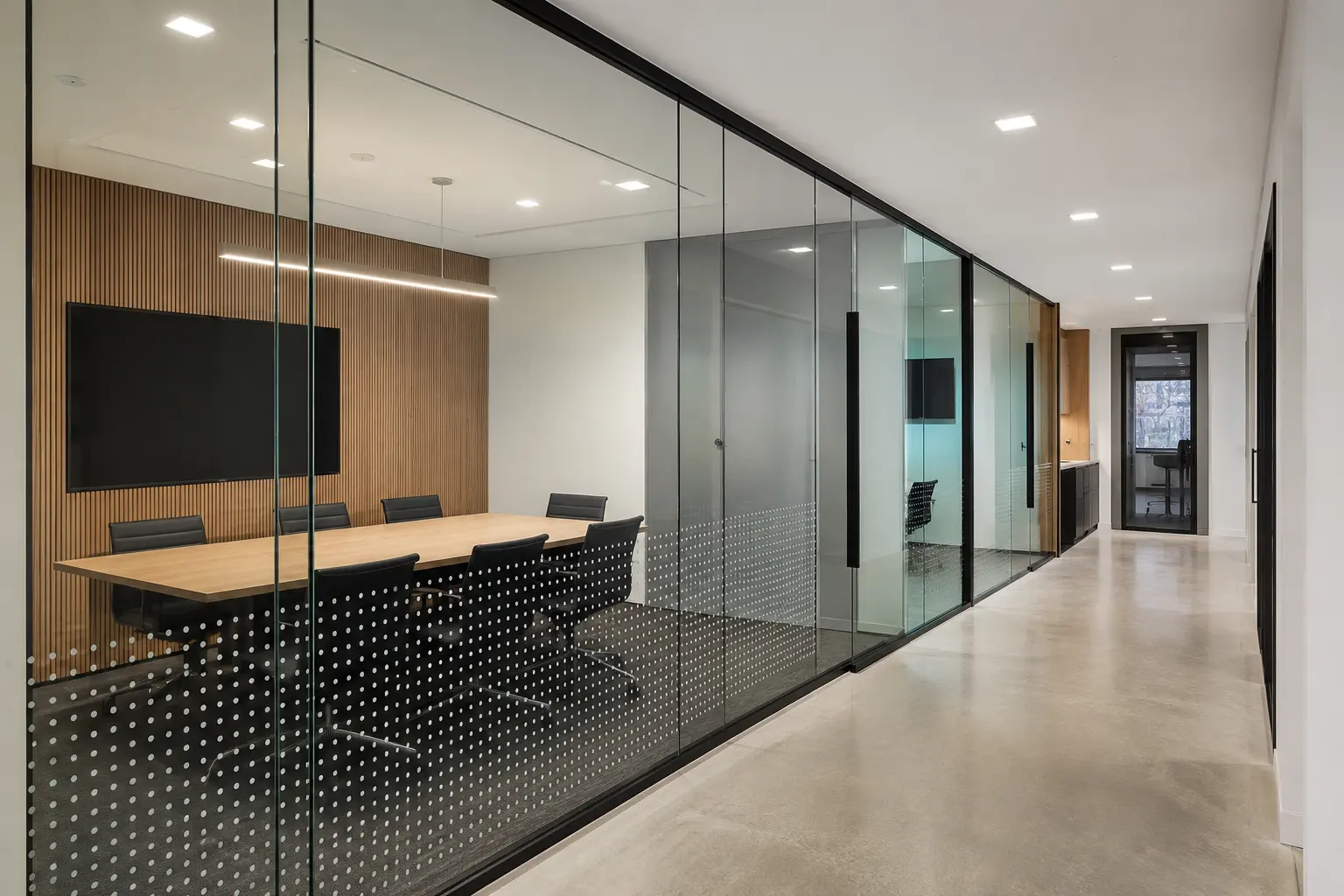Glass Partitions in Aurora being built and completed on site by Ardenvale Construction