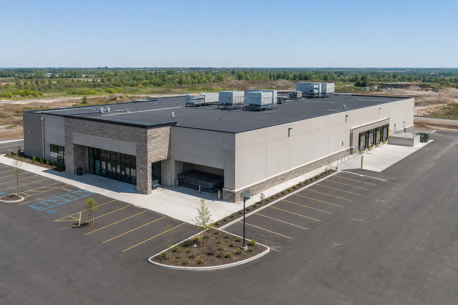 Grocery Store Construction in Alcona, Ontario, completed by Ardenvale Construction