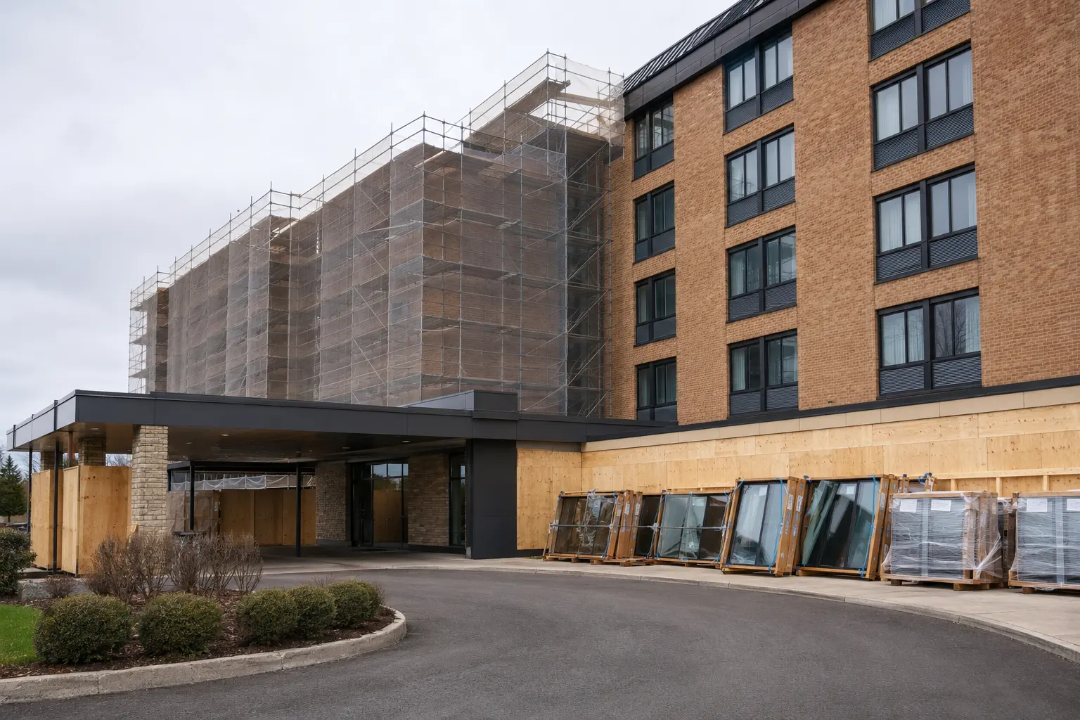 Hotel Renovation in Markham, Ontario, completed by Ardenvale Construction