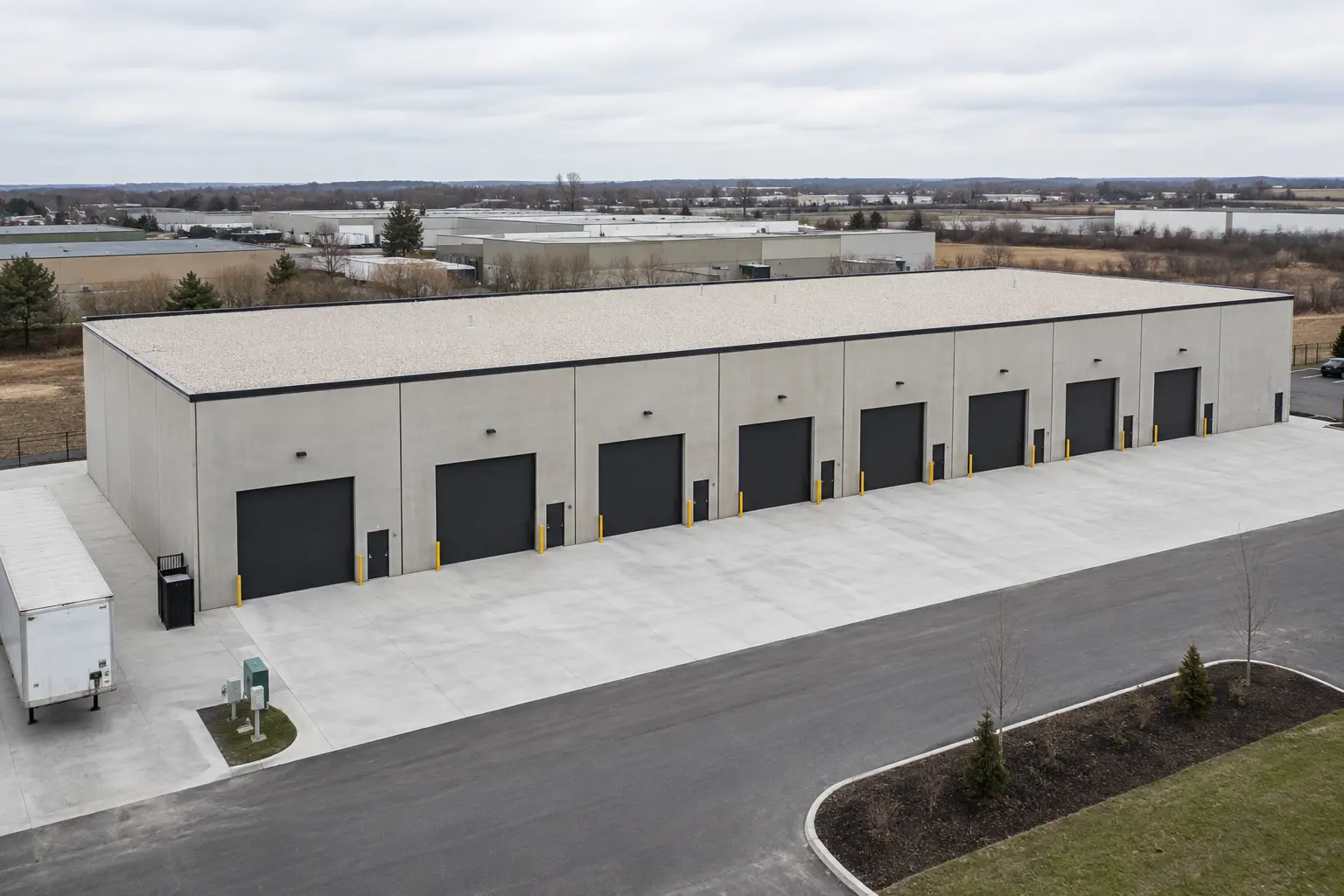 Multi Tenant Industrial Building Construction in Pickering, Ontario, completed by Ardenvale Construction