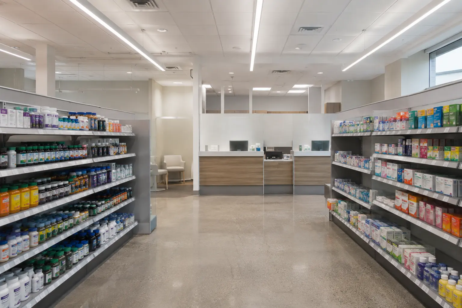 Pharmacy Construction in Sudbury being built and completed on site by Ardenvale Construction