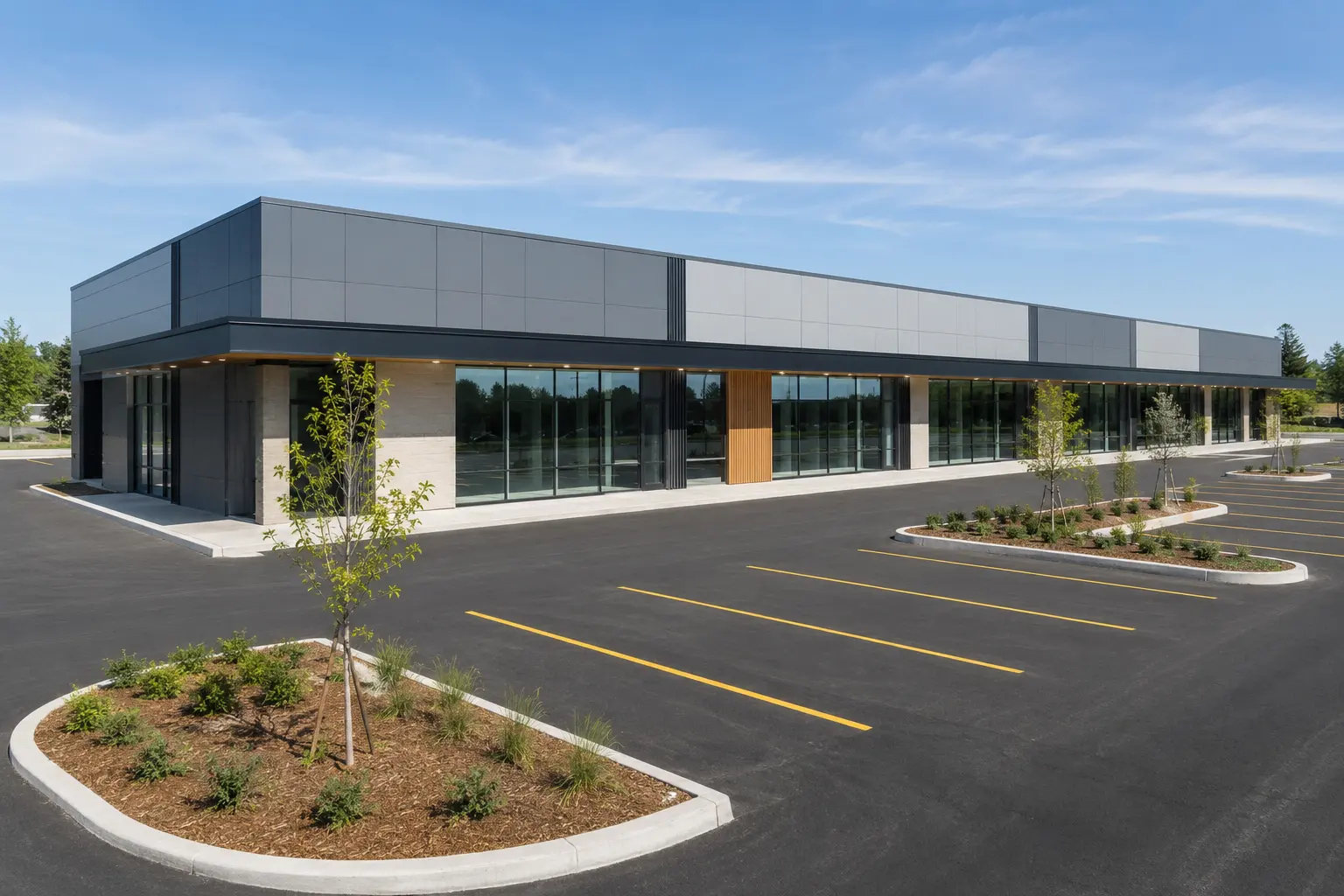 Plaza Repositioning in Ancaster, Ontario, completed by Ardenvale Construction