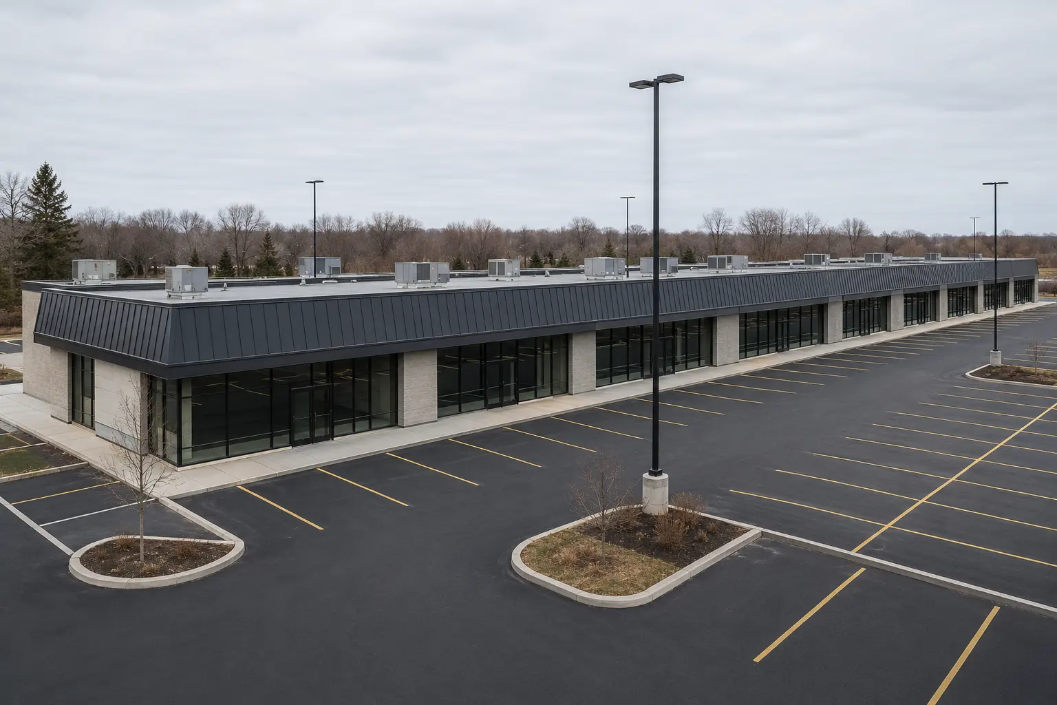 Shopping Centre Construction in Ajax, Ontario, completed by Ardenvale Construction