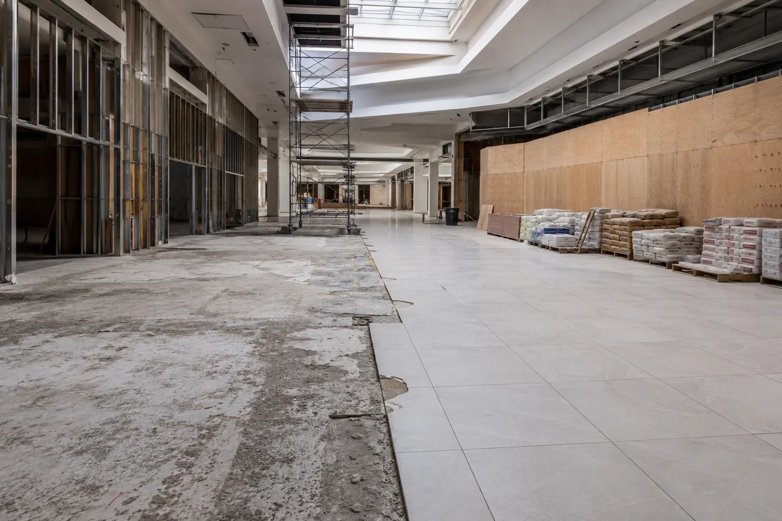The Pickering market for shopping mall renovation by Ardenvale Construction