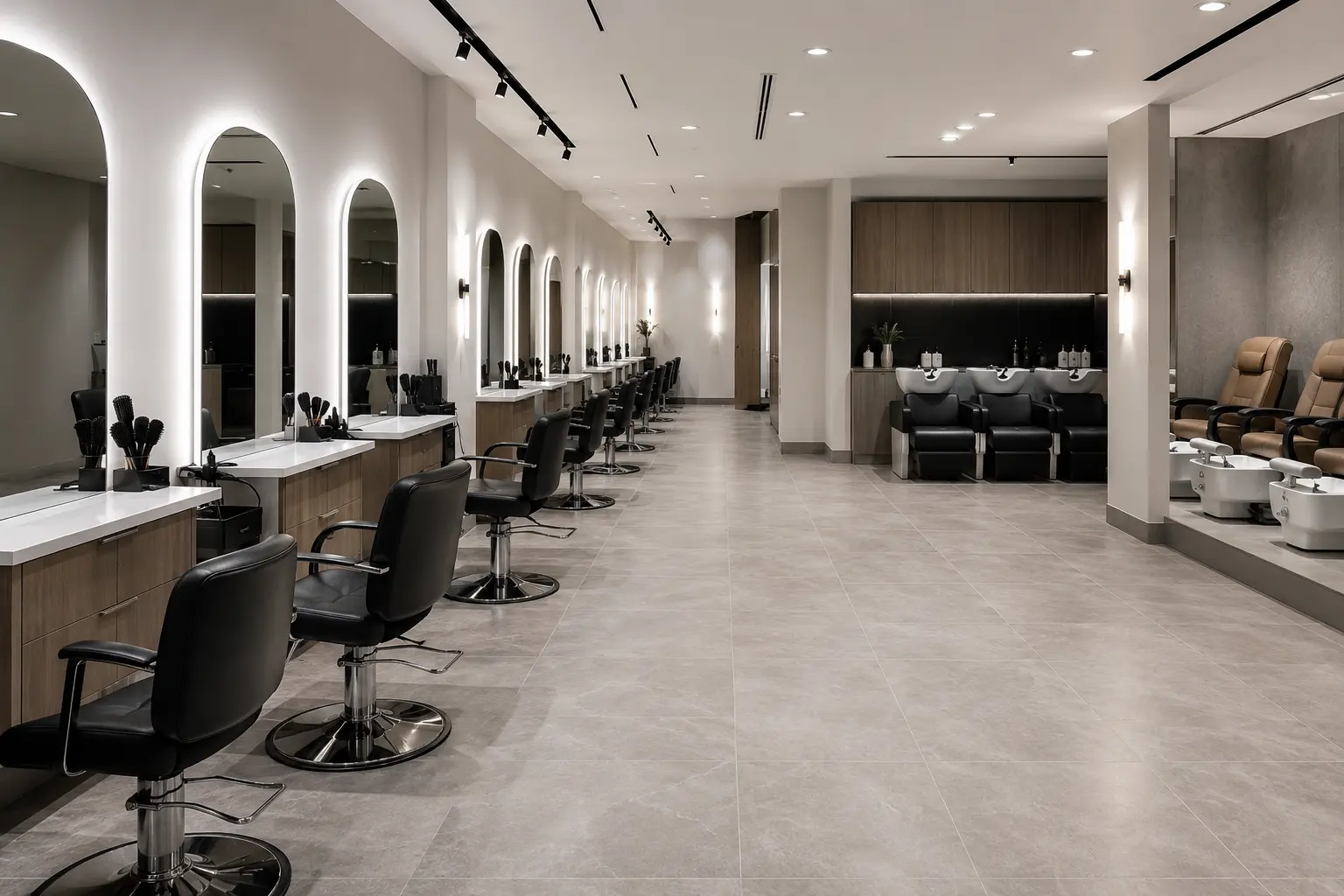 Spa and Salon Buildout across King City property by Ardenvale Construction